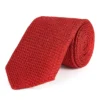Red Large Weave Grenadine Silk Tie