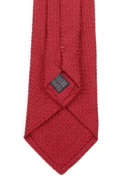 Red Large Weave Grenadine Silk Tie 7 Red Large Weave Grenadine Silk Tie -Fashion-New and Lingwood 0000000638357 3