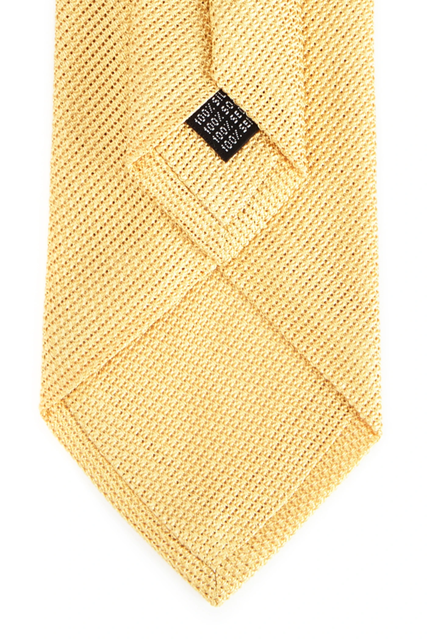 Yellow Grenadine Small Weave Tie 4 Yellow Grenadine Small Weave Tie - Image 4