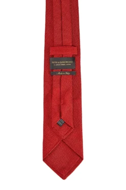 Red Grenadine Small Weave Tie 6 Red Grenadine Small Weave Tie -Fashion-New and Lingwood 0000000638463 2 1