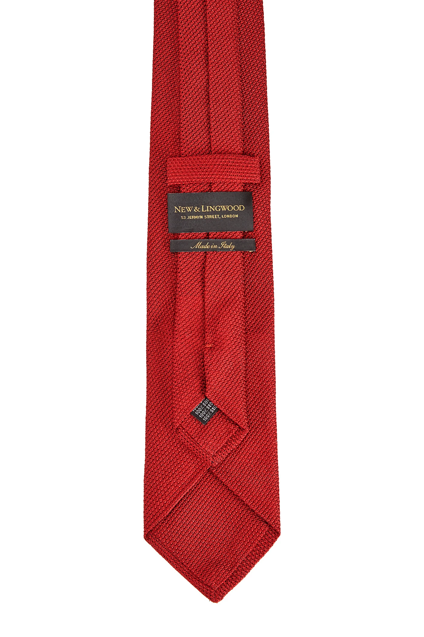 Red Grenadine Small Weave Tie 3 Red Grenadine Small Weave Tie - Image 3