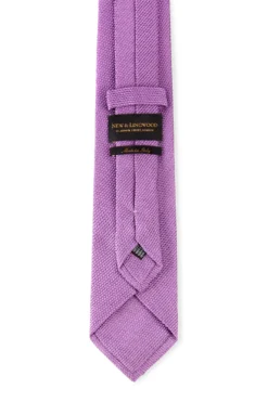 Lilac Grenadine Small Weave Tie -Fashion-New and Lingwood 0000000638517 2