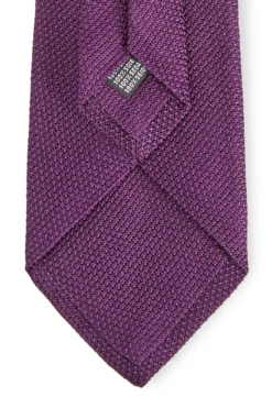 Purple Grenadine Small Weave Tie -Fashion-New and Lingwood 0000000638524 3