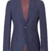 Navy Single Breasted Wool & Cashmere Twill Jacket