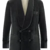 Grey Velvet Smoking Jacket