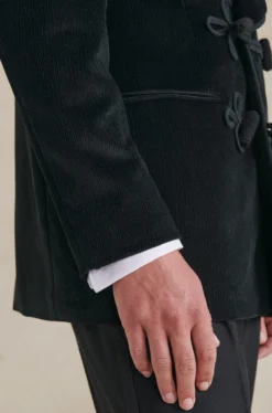 Black Cord Smoking Jacket -Fashion-New and Lingwood 122256 3 1 scaled