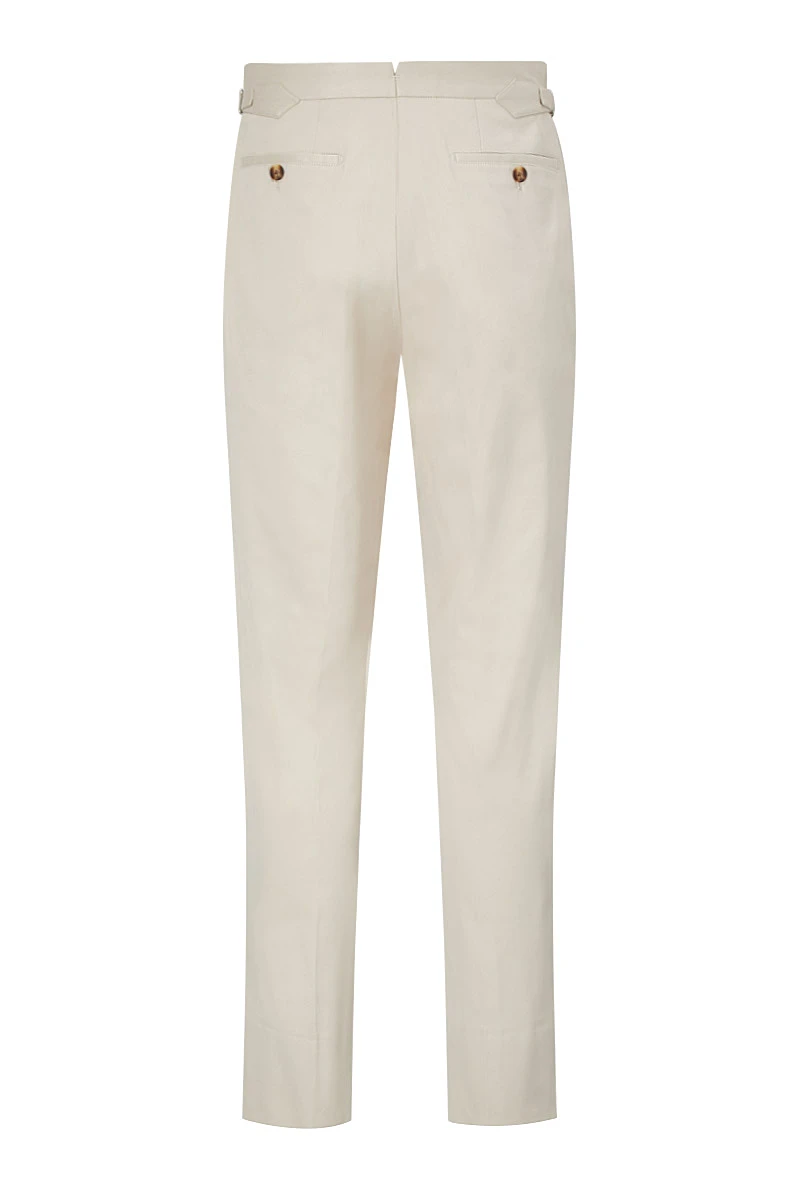 Stone Flat Front Cotton Chinos 6 Stone Flat Front Cotton Chinos - Image 6