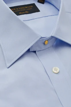 Sky Classic Fit Neckband Shirt -Fashion-New and Lingwood 1415009 neckbandclassicdcshirt sky 4