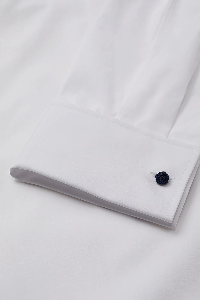 White Classic Fit Neckband Shirt 3 White Classic Fit Neckband Shirt - Image 3