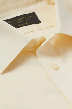 Cream Poplin St James's Collar Classic Fit Double Cuff Shirt