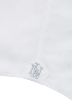 White Poplin St James's Collar Classic Fit Shirt -Fashion-New and Lingwood 1415010 foldpoplinclassicfitstjamesscollarshirtdc white 4