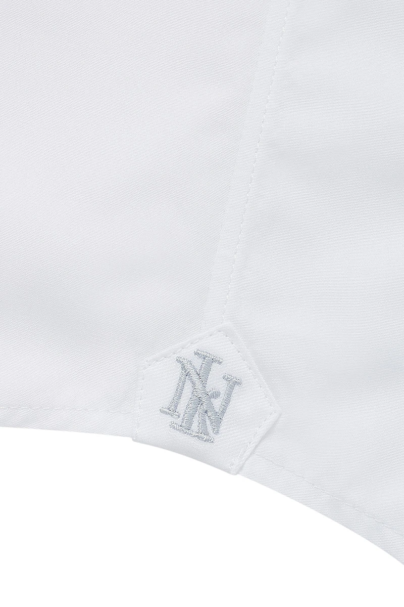 White Poplin St James's Collar Tailored Fit Single Cuff Shirt 3 White Poplin St James's Collar Tailored Fit Single Cuff Shirt - Image 3