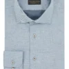 Blue Cutaway Collar Standard Fit Flannel Shirt