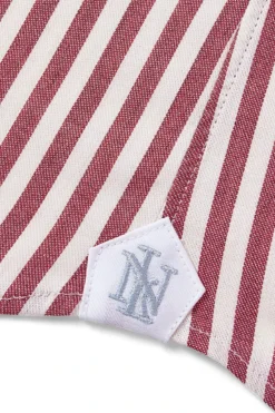 Red Stripe Cutaway Collar Tailored Fit Shirt -Fashion-New and Lingwood 1422532 stripe spread collar tailored shirt red 4