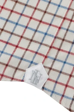 Burgundy Tattersall Check Cutaway Collar Classic Fit Shirt -Fashion-New and Lingwood 1422539 burgundy tattersall spread collar classic shirt 4