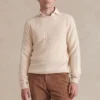 Cream Crew Neck Lambswool Jumper