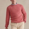 Pink Crew Neck Lambswool Jumper