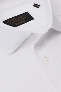 Ivory Cutaway Collar Tailored Fit Stretch Shirt 6 Ivory Cutaway Collar Tailored Fit Stretch Shirt -Fashion-New and Lingwood 1622621 stretch formal shirt ivory 1