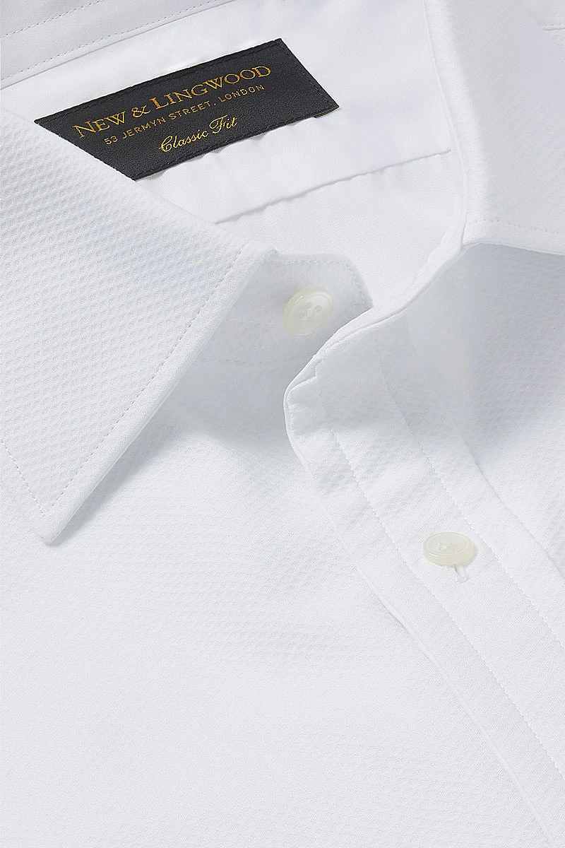 White Marcella Classic Fit Double Cuff Evening Shirt 2 White Marcella Classic Fit Double Cuff Evening Shirt - Image 2