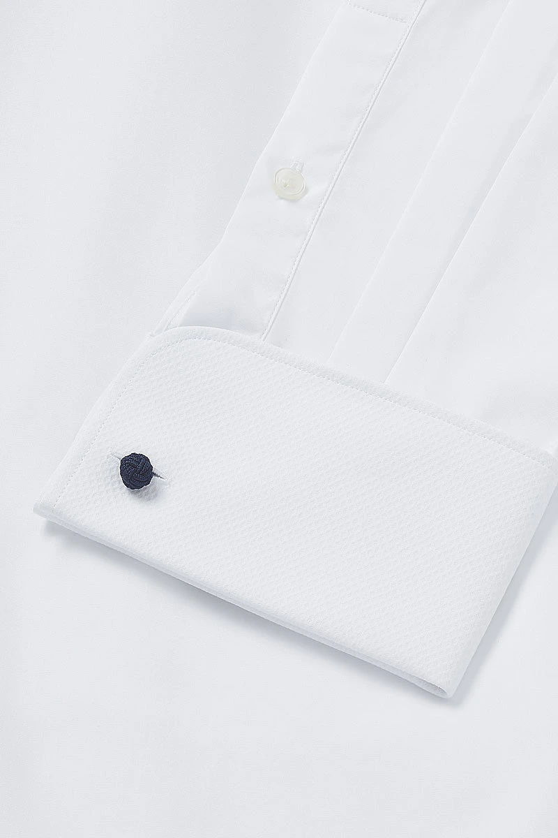 White Marcella Classic Fit Double Cuff Evening Shirt 3 White Marcella Classic Fit Double Cuff Evening Shirt - Image 3