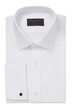 White Marcella Tailored Fit Evening Shirt