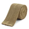 Tan Knitted Silk Tie
