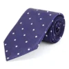 Navy & White Polka Dot Silk Tie