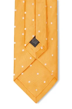 Yellow & White Polka Dot Silk Tie 7 Yellow & White Polka Dot Silk Tie -Fashion-New and Lingwood 3022406 polkadotsilkties yellowwhite 4