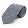 Grey & Gold Skull & Crossbones Tie