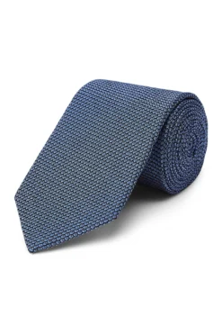 Petrol Blue Grenadine Weave Tie