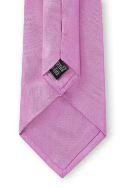 Pale Pink Classic Satin Silk Tie -Fashion-New and Lingwood 3022622 plain silk tie pale pink pink 4