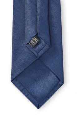 Navy Classic Satin Silk Tie -Fashion-New and Lingwood 3022623 plain silk tie navy navy 4