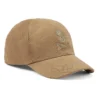 Taupe Skull & Crossbones Cotton Baseball Cap