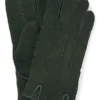 Green Shearling Gloves