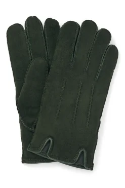 Green Shearling Gloves