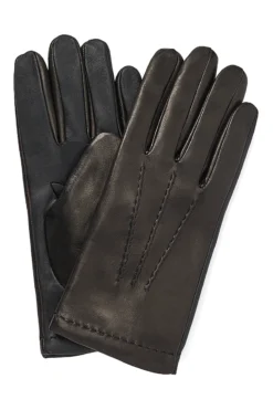 Black Nappa Cashmere Lined Gloves