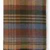 Green Check Escorial Wool Stole