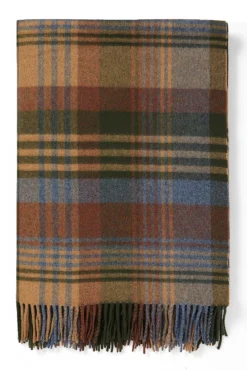 Green Check Escorial Wool Stole