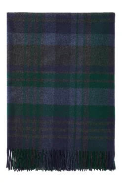 Green Black Watch Cashmere Stole