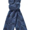 Blue Peacock Wool & Silk Scarf