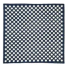 Navy & White Large Spot Silk Pocket Square