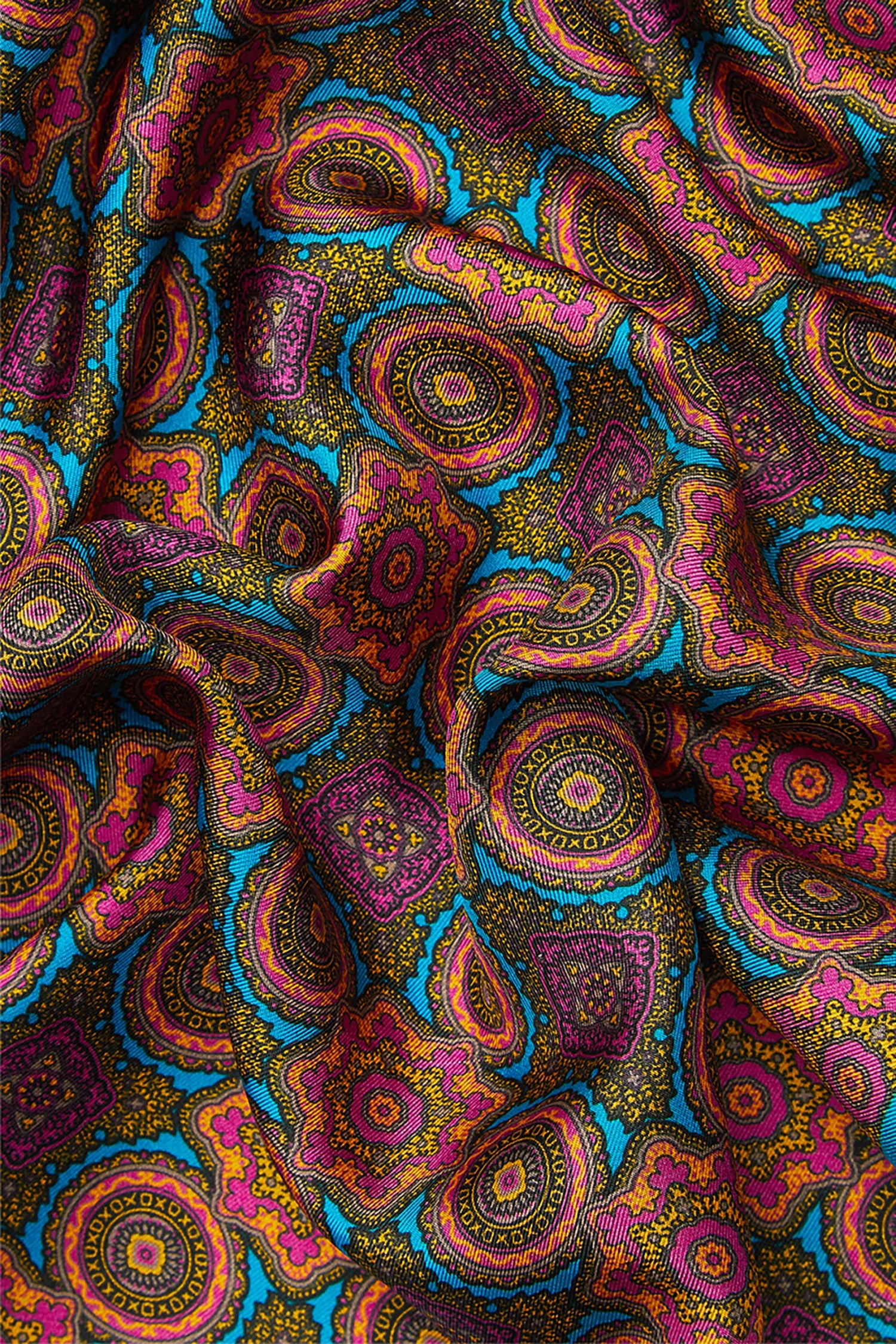 Teal Engineered Silk Pocket Square 2 Teal Engineered Silk Pocket Square - Image 2