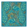 Jade Peacock Silk Pocket Square