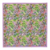 Magenta Bird Garden Silk Pocket Square