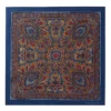 Navy Paisley Silk Pocket Square