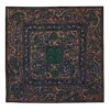 Brown Langley Paisley Silk Pocket Square