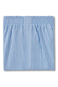 Light Blue Stripe Cotton Boxer Shorts