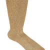 Light Khaki Mid Calf Cotton Socks