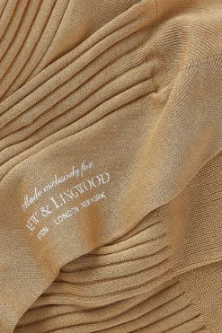 Light Khaki Mid Calf Cotton Socks -Fashion-New and Lingwood 3615021 light khaki b