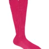 Pink Long Cotton Socks